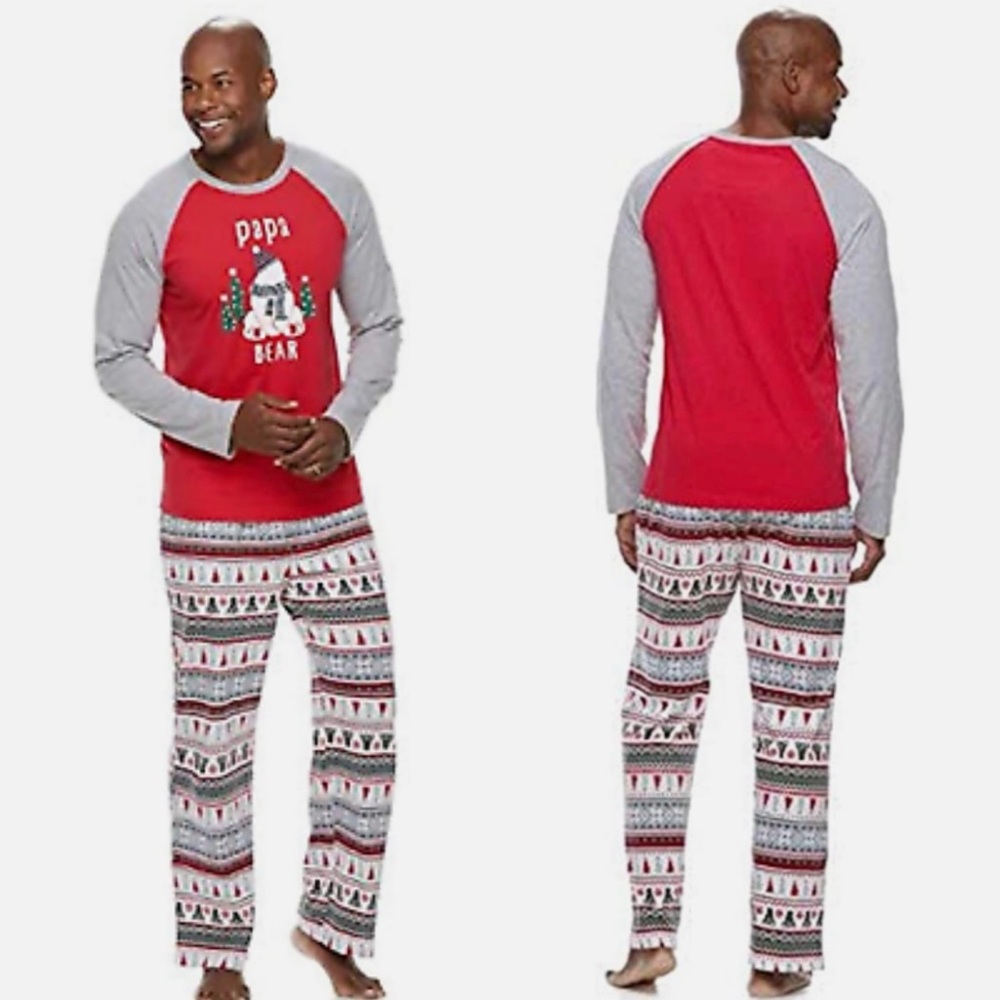 Cuddl Duds Jammies For Families 2 Piece Knit Pajama Set